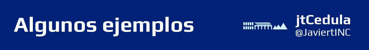 Algunos ejemplos